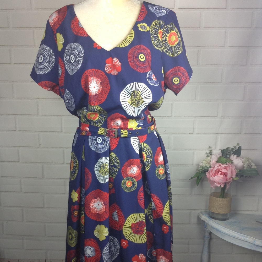 eShakti plus size womens dress size 2X-22W